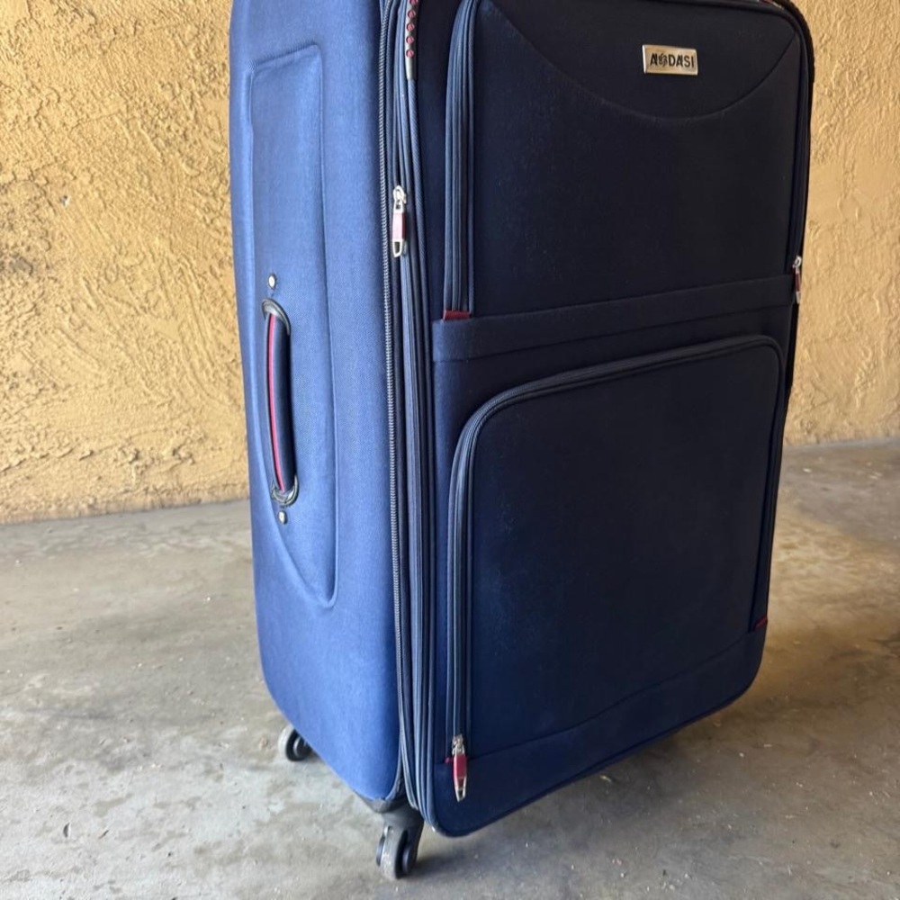 Blue Rolling Suitcase Qty 3
